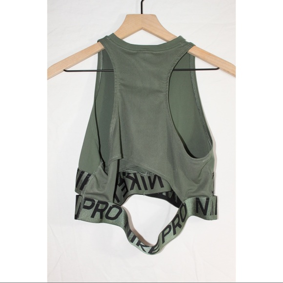 Nike Pro Intertwist 2 Tank in Army Green XL - Picture 4 of 7